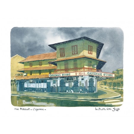 Aquarelle Joub Rue Mme Payé