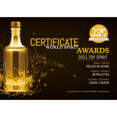 WHITE GOLD RUM 20CL (Or blanc)