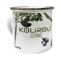 Enamelled metal mug of Guiana "Kourou"